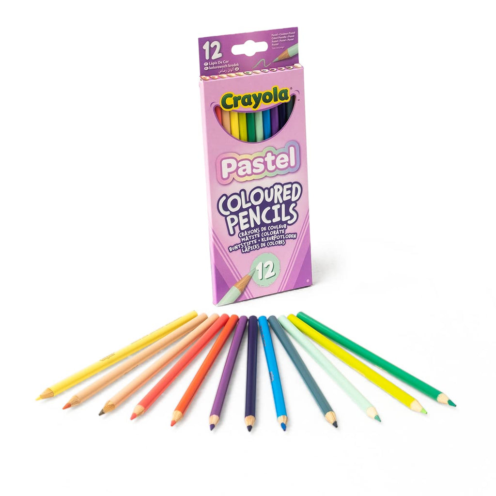12 Pastel Coloured Pencils by Crayola