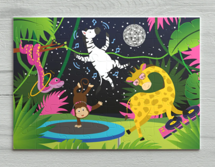 JUNGLE PARTY JIGSAW PUZZLE BY PLAY SHED PUZZLES