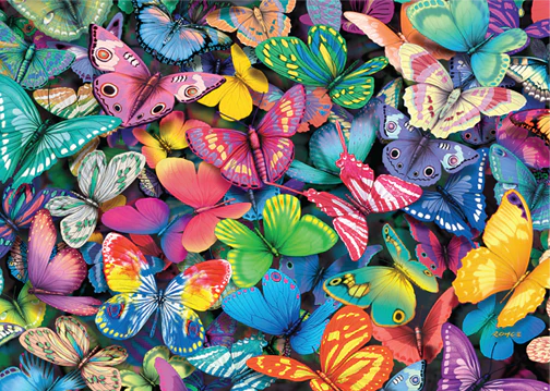 Double Trouble Double Sided 3D Jigsaw Puzzle - Butterflies (500 pieces)