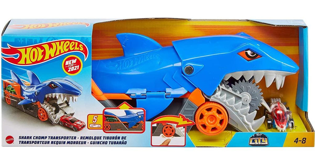 Hot wheels shark chomp transporter