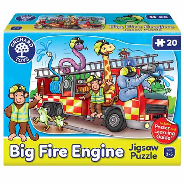 Big Fire Engine - 20 piece Floor Puzzle by Orchard Toys