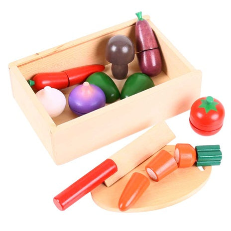 Wooden Cutting Vegetable Set by Big Jigs