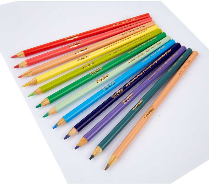 12 Pastel Coloured Pencils by Crayola
