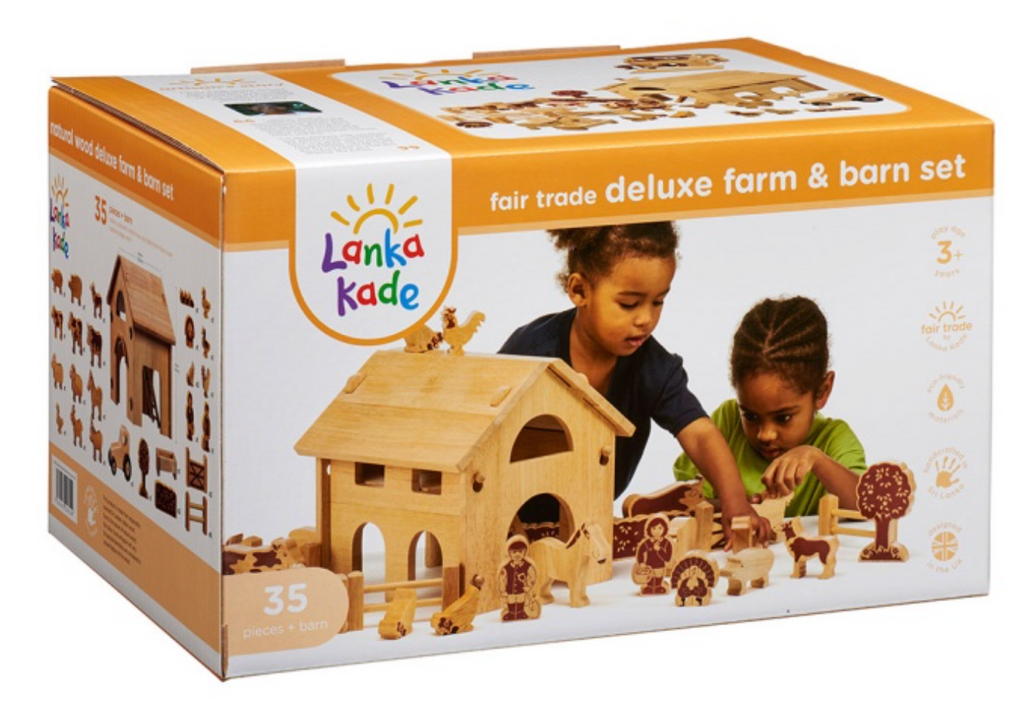 Deluxe Farm Barn Set with Colourful Characters