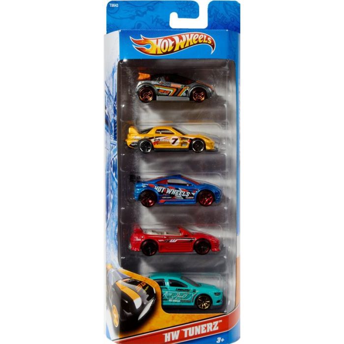 Hot Wheels Miniature Cars - 5 Car Gift Set