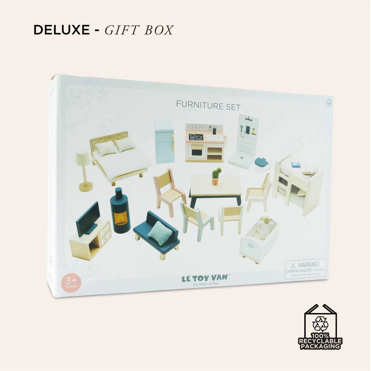 Wooden Dolls House Furniture Starter Set by Le Toy Van