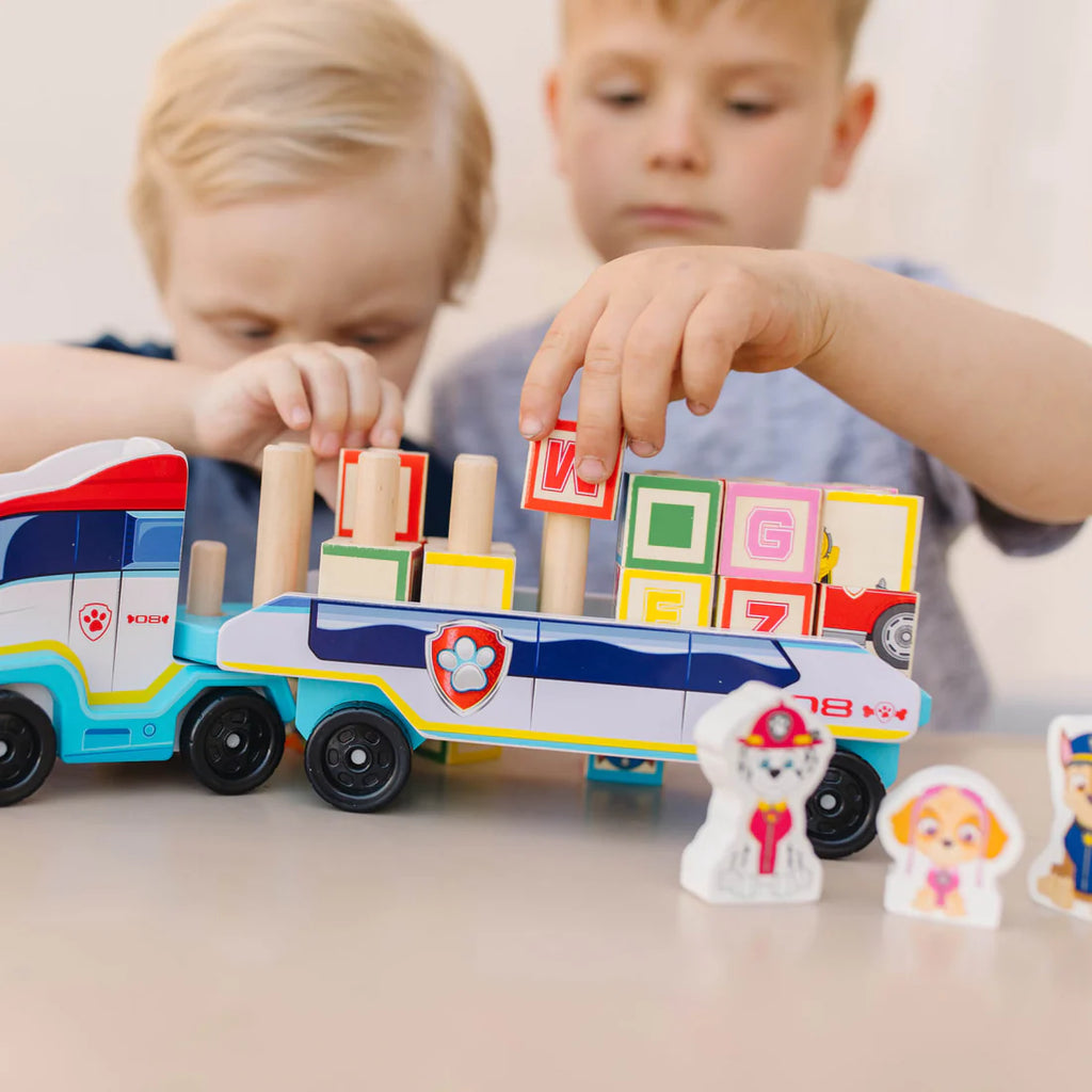 Paw Patrol Wooden ABC Block Truck