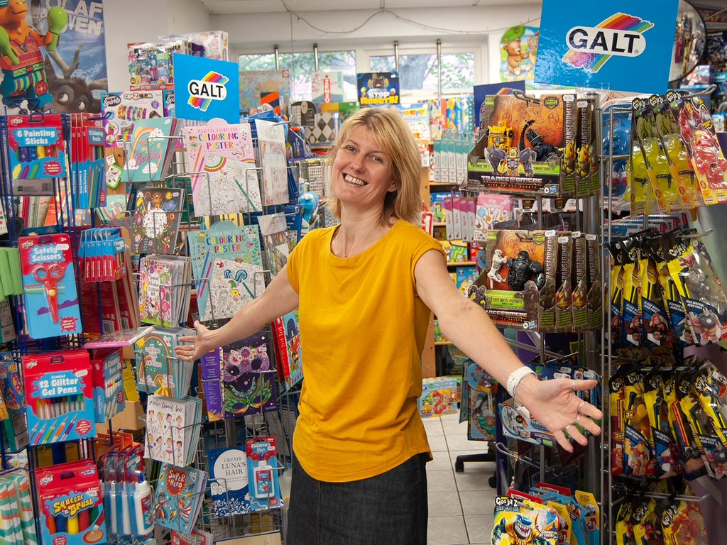 Giddy Goat Toys, children's toy shop, Manchester. Toys, books and games.