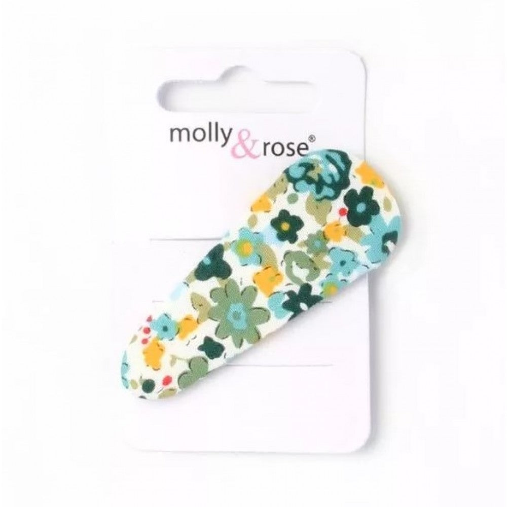 Children's Hair Clips - Floral Fabric