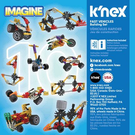 K'nex Imagine Fast Vehicles Set
