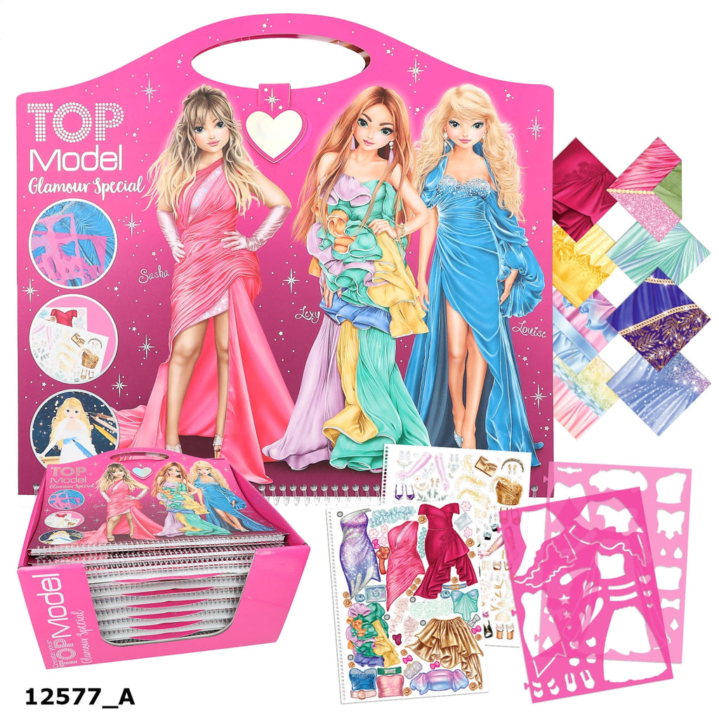 TOPModel Create Your Glamour Special Colour and Design Book - with Sasha, Lexy and Louise