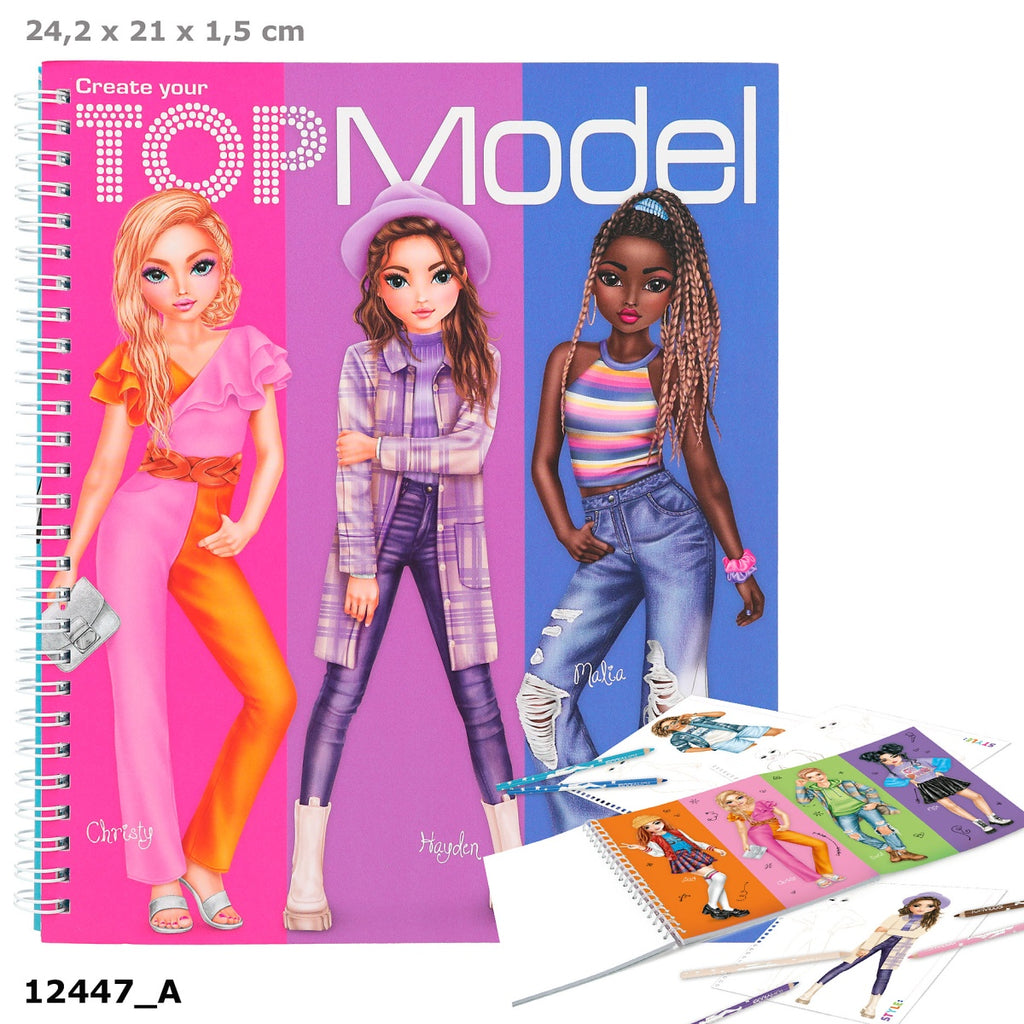 TOPModel Fashion Design Book - Christy, Hayden & Malia