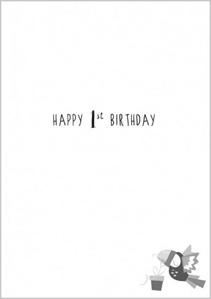 Birthday Card - Age 1: Giraffe