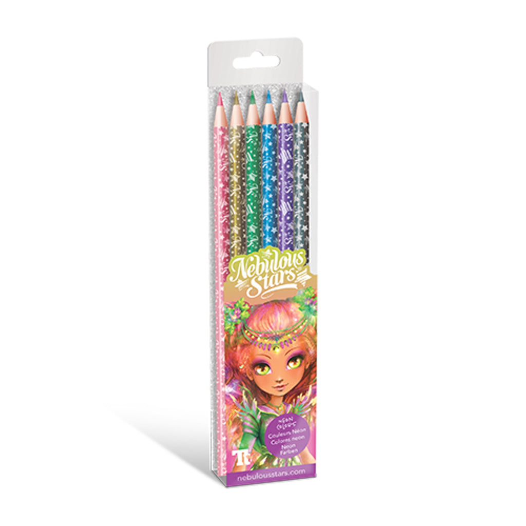 Nebulous Stars Pack of 6 Metallic Colouring Pencils