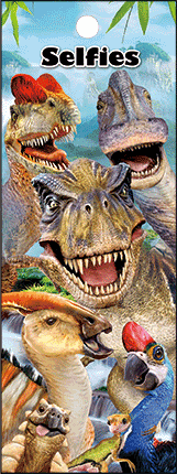 Bookmark - Dinosaurs Selfie
