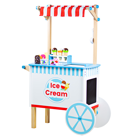Wooden Toy Ice Cream Cart