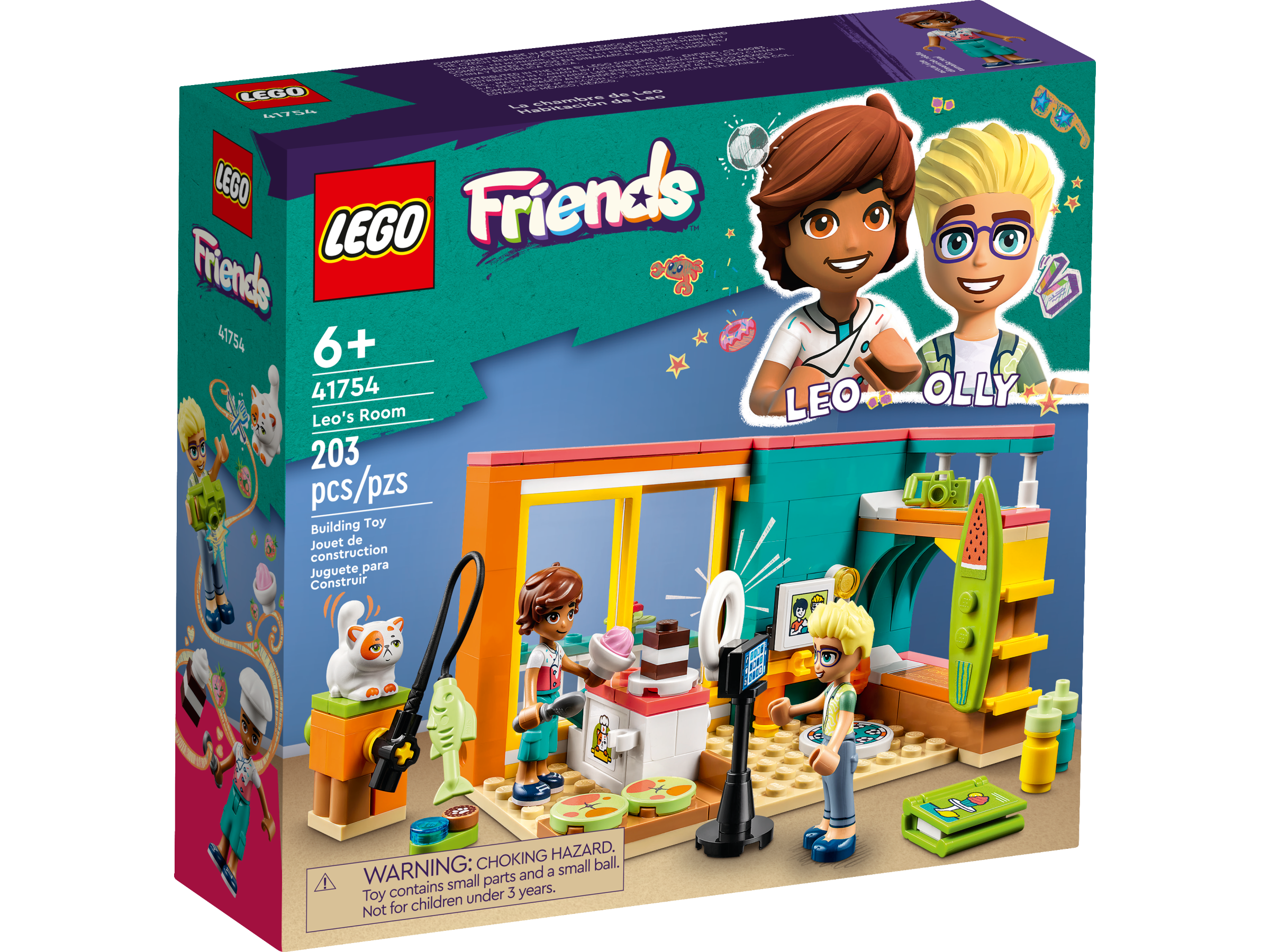 LEGO Friends Leo s Room Baking Themed Playset with Pet 41754