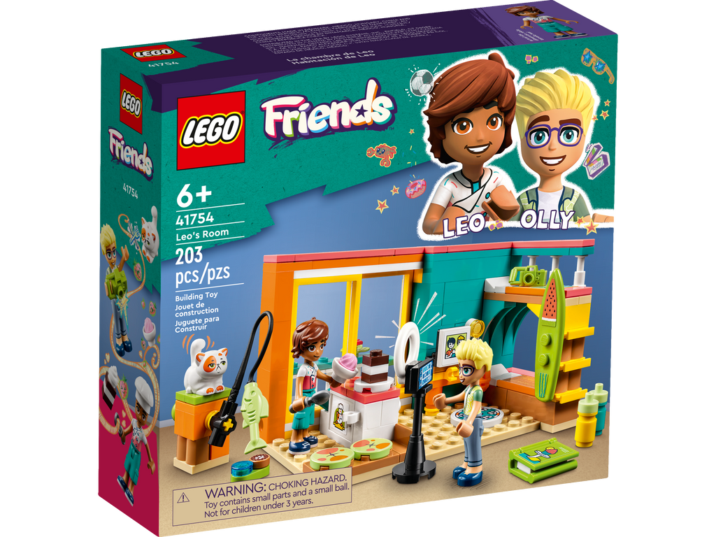 LEGO Friends Leo's Room Baking Themed Playset with Pet 41754