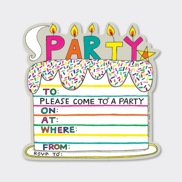 Party Invitations - Cake