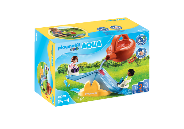 Playmobil 1.2.3. Water Seesaw with Watering Can -  70269