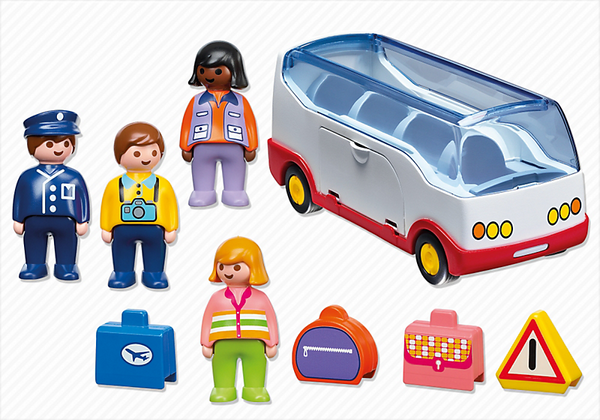 Playmobil 1.2.3. Airport Shuttle Bus - 6773
