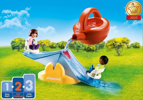 Playmobil 1.2.3. Water Seesaw with Watering Can -  70269