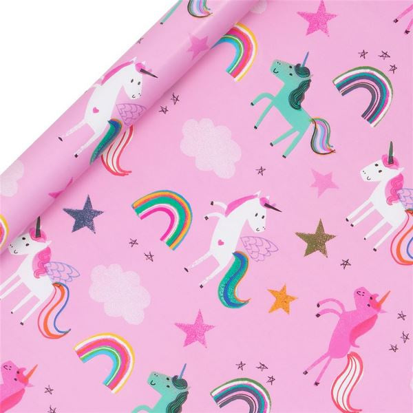 Gift Wrap Roll - Unicorn and Rainbow luxury wrap