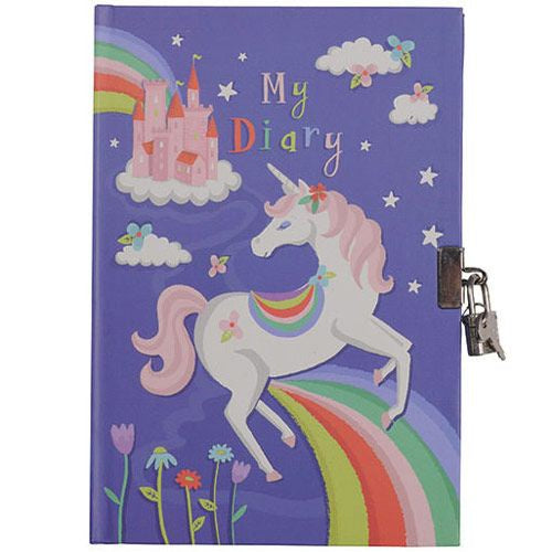 Unicorn Lockable Diary