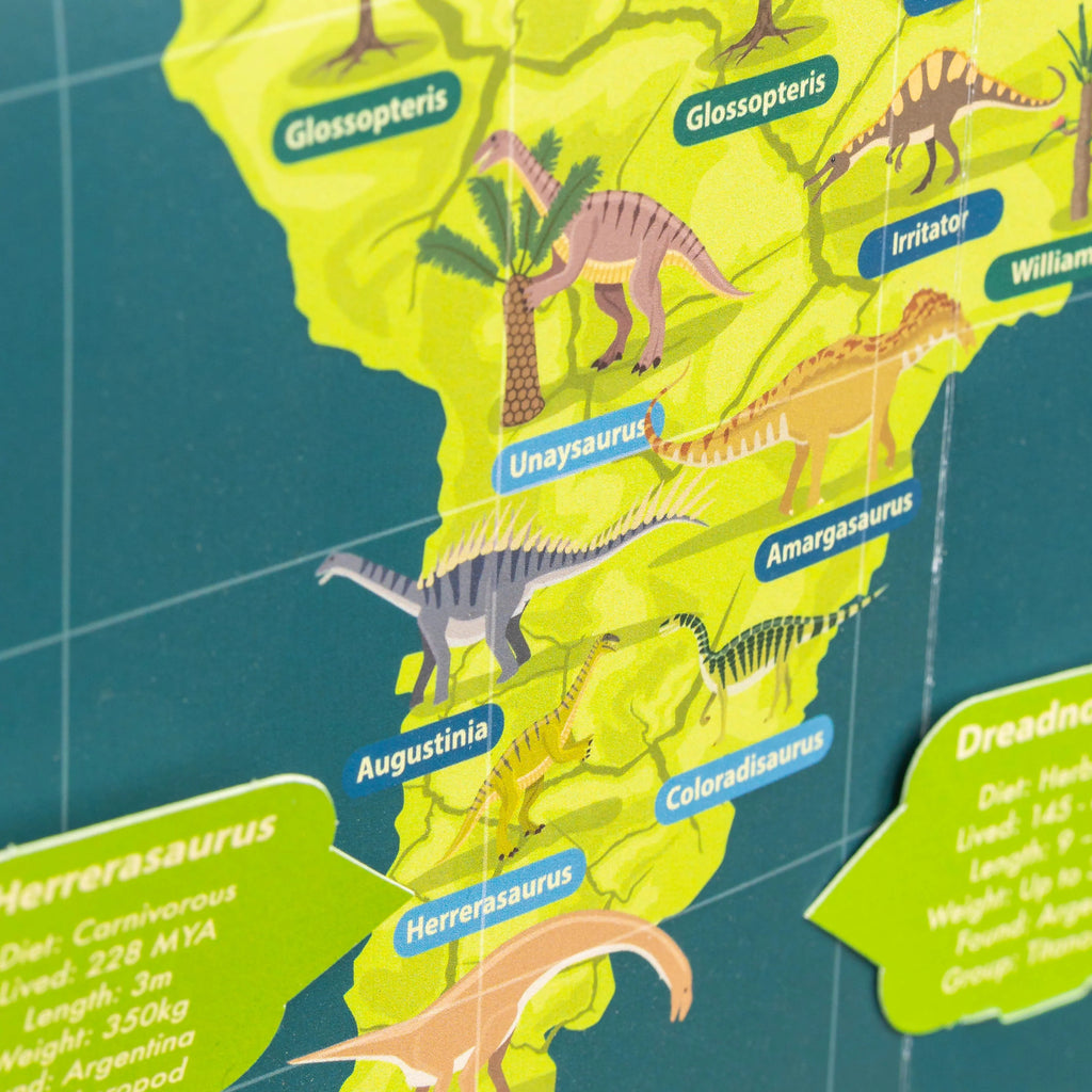 Create Your Own Dinosaur Timeline & World Map