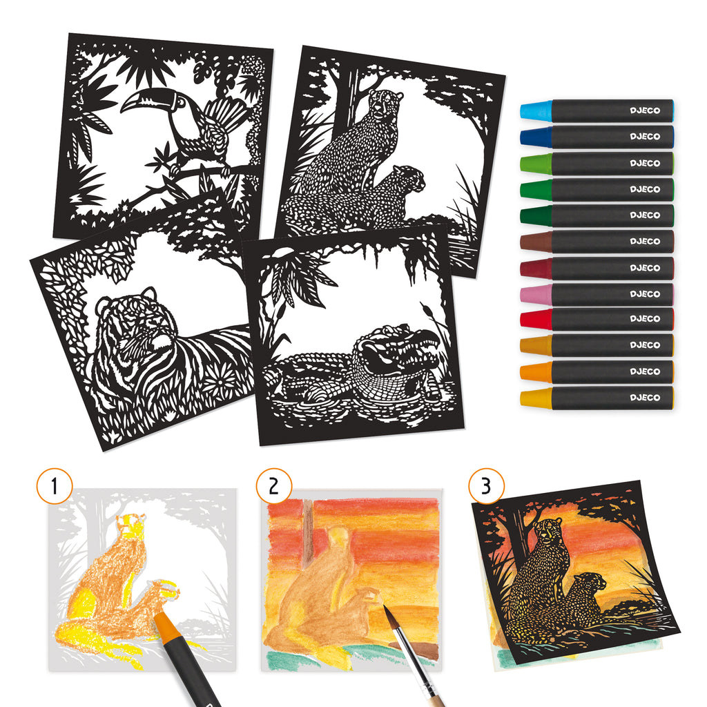 Djeco Watercolours Art Set - Backlight: DJ09348