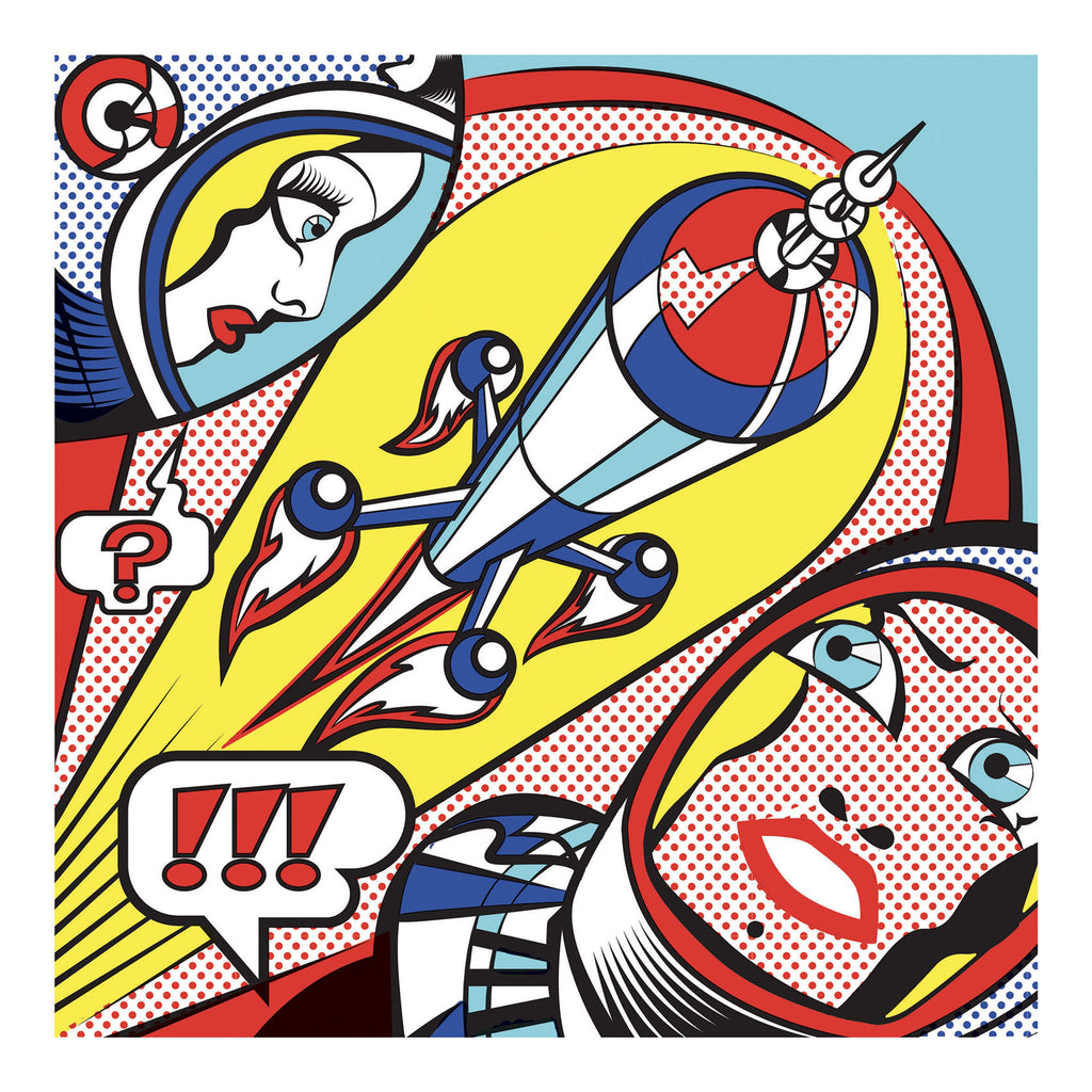Djeco Superheroes Transfer and Colouring Kit  - Inspired by Roy Lichtenstein.  DJ09376