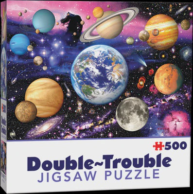 Double Trouble Double Sided 3D Jigsaw Puzzle - Planets (500 pieces)
