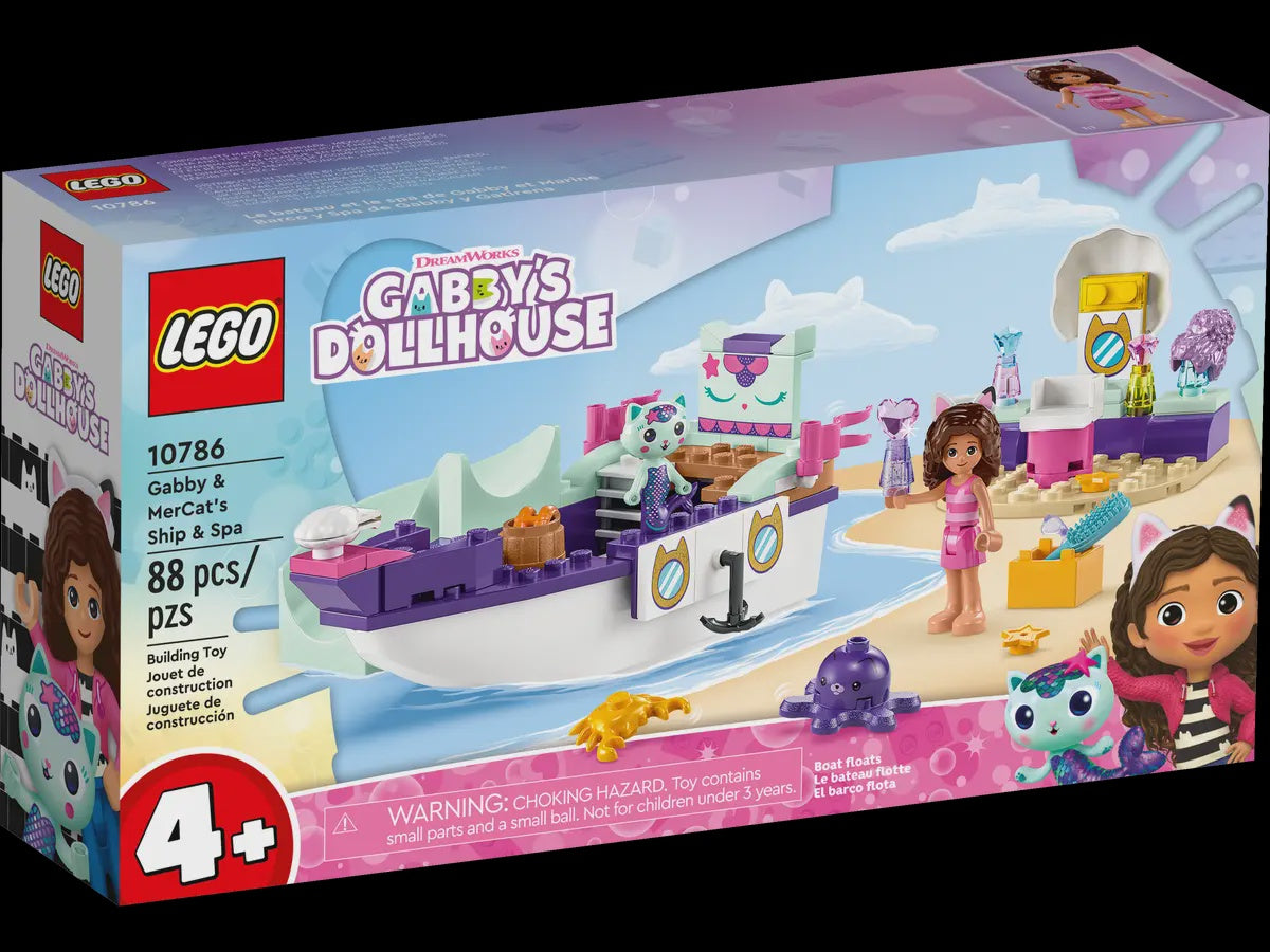 Lego Gabby's Dollhouse - Gabby & MerCat's Ship & Spa 10786 – Giddy Goat Toys