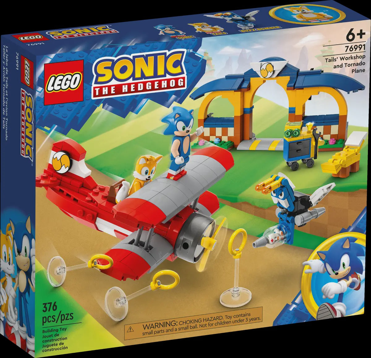 Lego Sonic The Hedgehog - Tails' Workshop and Tornado Plane 76991