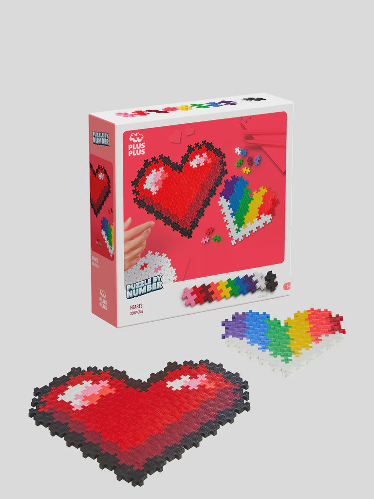Puzzle by Number - 250 pc Hearts