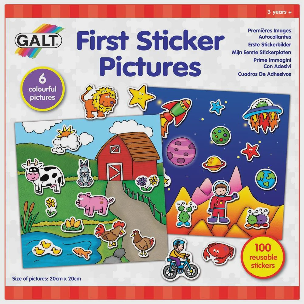 First Sticker Pictures-reusable sticker activity for children