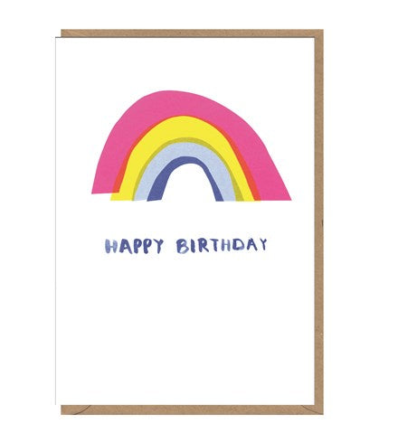 Birthday Card -Happy Birthday: Rainbow