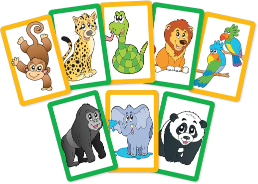 Snap and Pairs Card Game: Zoo