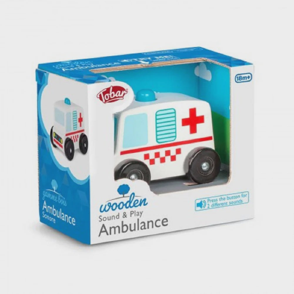 Wooden Sound & Play Ambulance