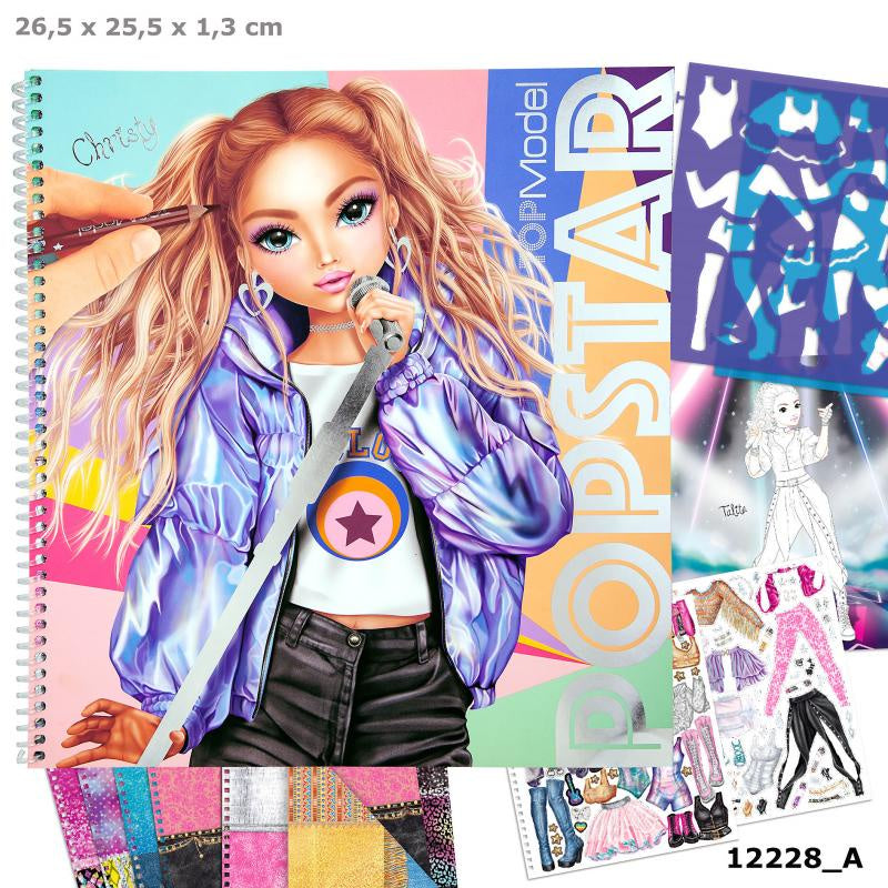 TOPModel POPSTAR Colouring Book