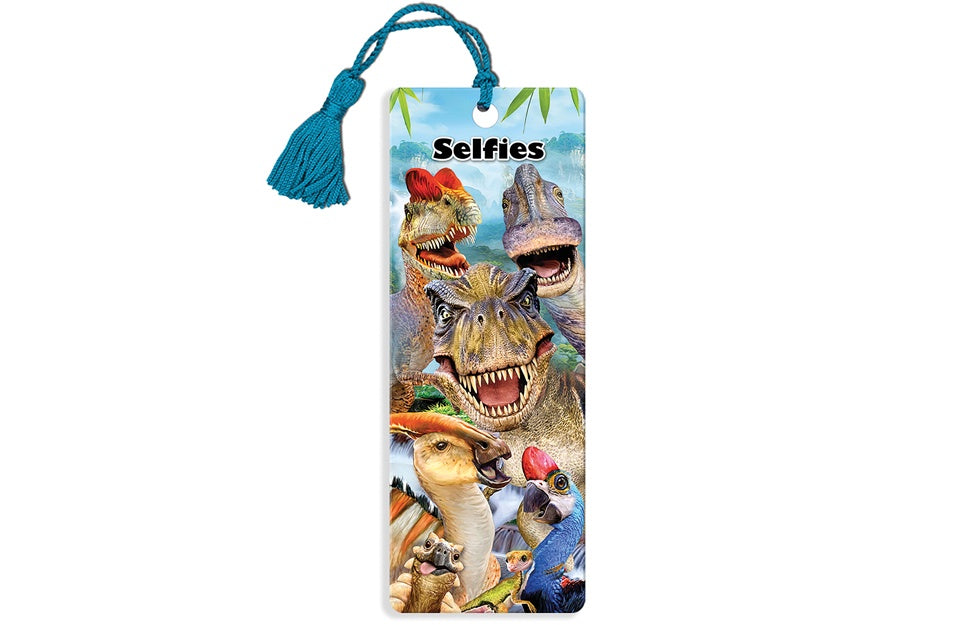 Bookmark - Dinosaurs Selfie
