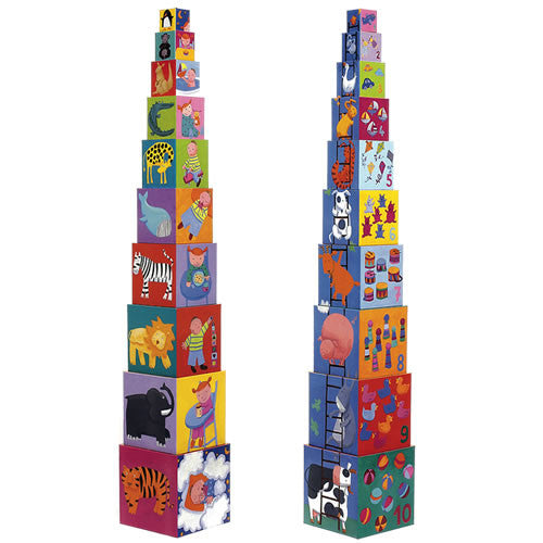 Djeco Stacking Cubes - Funny.  DJ08503