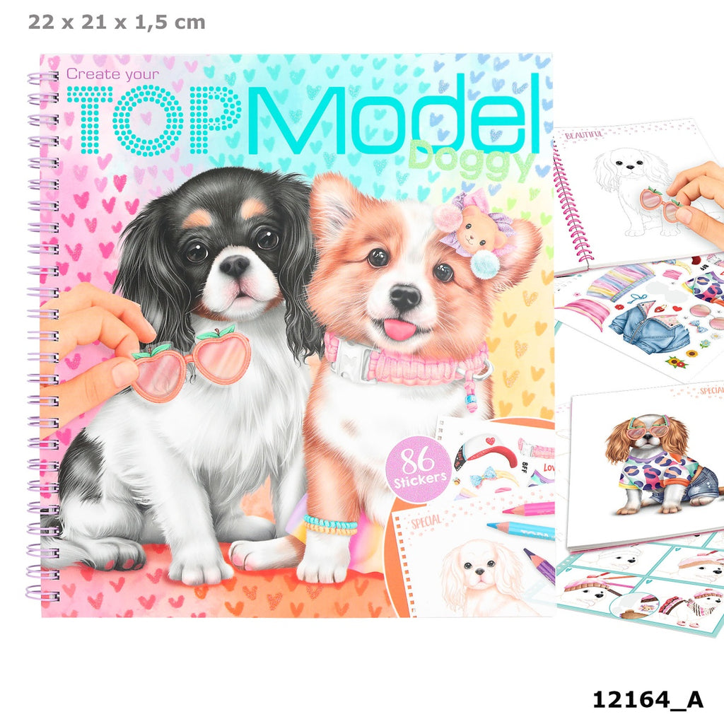 Create your TOPModel Doggy Colouring Book