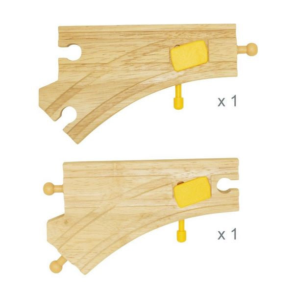 Big Jigs Wooden Train Set Accessories - Mechanical Switches (pack of two)