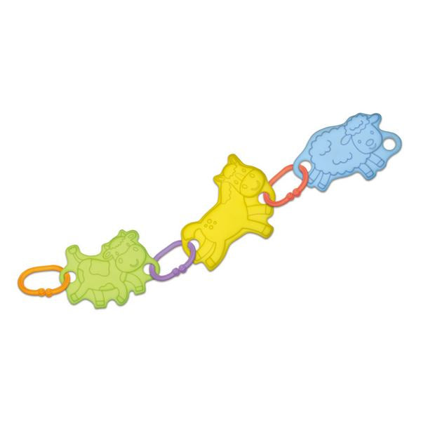 Linkies - Plastic teething toys with clips