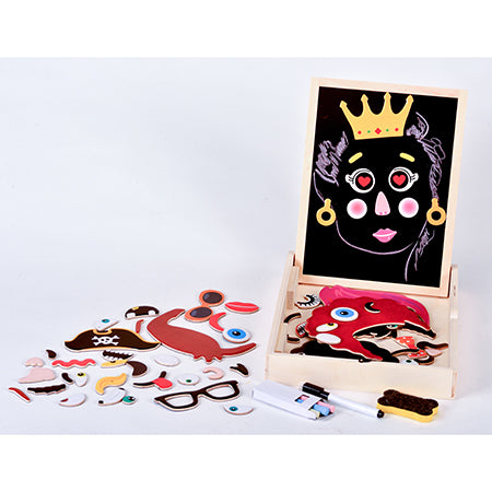 Magnetic faces activity box