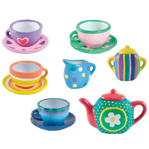 Paintable tea set top