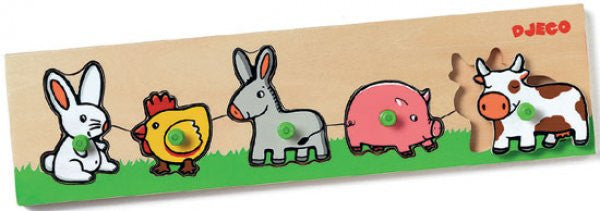 Djeco Farm Peg Puzzle.  DJ01116