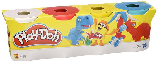 Play Doh - 4 tubs mixed colours