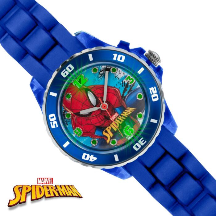 Marvel Spider-Man Blue Silicon Strap Watch